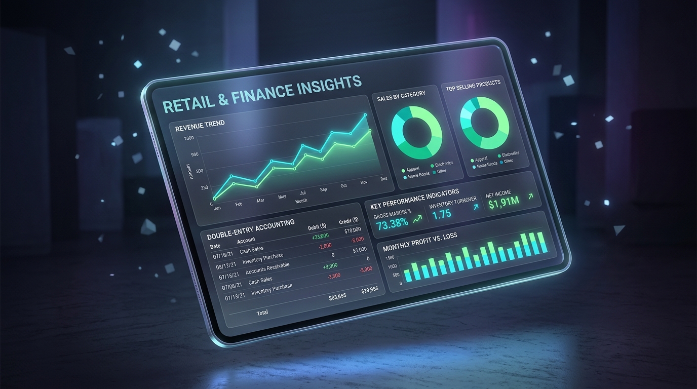 Kasir EVO Accounting & Retail Insights Dashboard